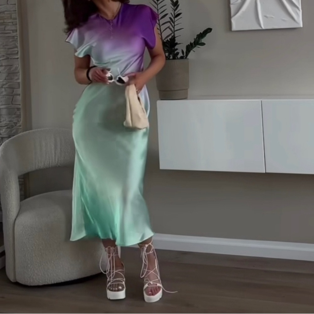 Zara Midaxi Tie Dye Dress